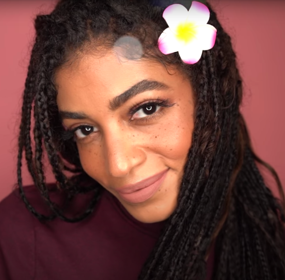 freckled flower girl makeup