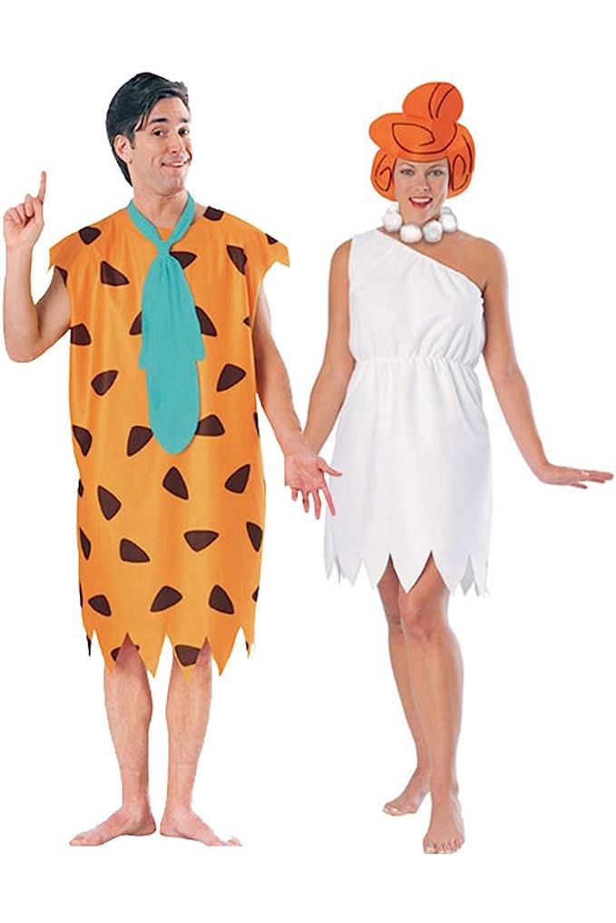 couples halloween costumes fred and wilma from 'the flinstones'