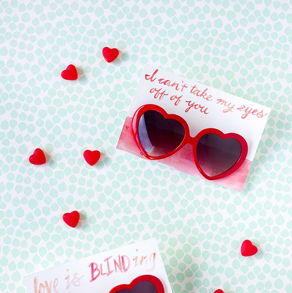 valentines day card ideas heart sunglasses valentine