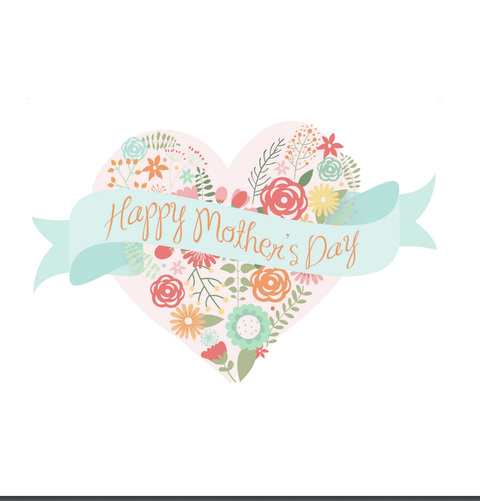 free printable mothers day cards card reading happy mother's day in a heart