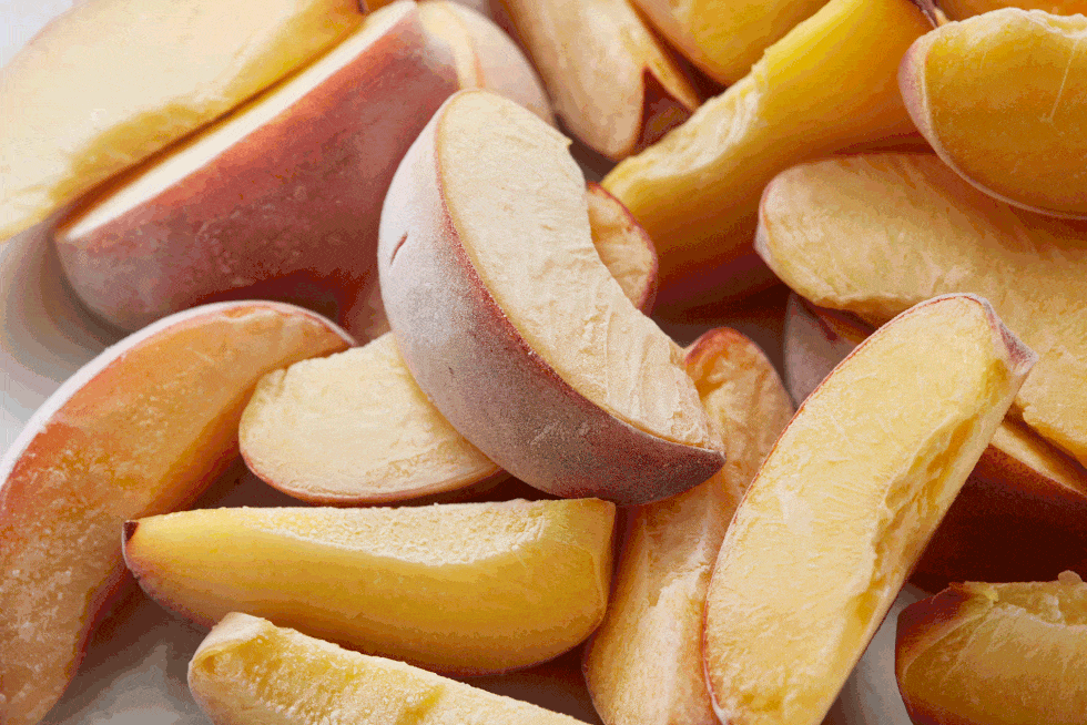 frozen peaches