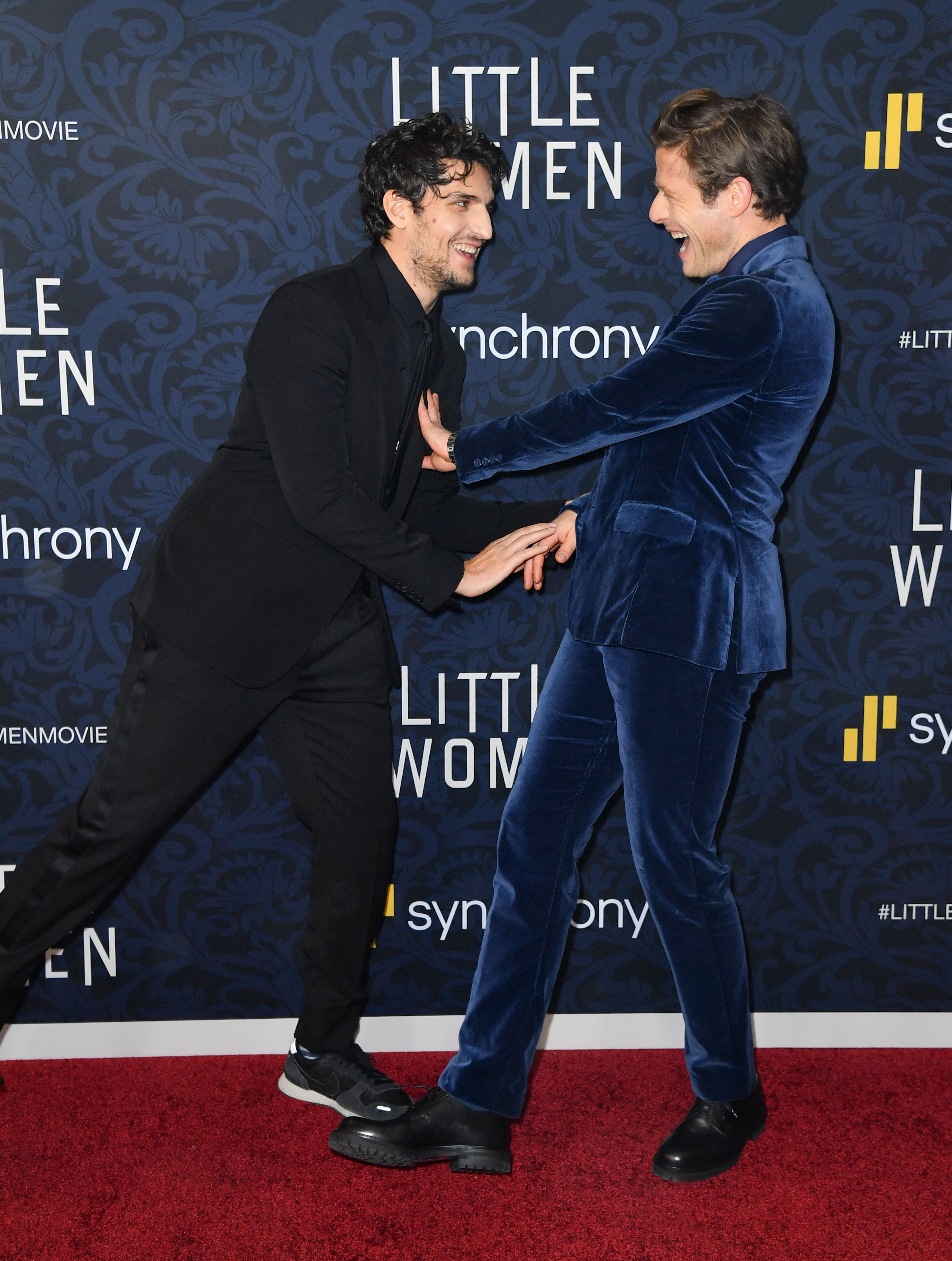 Louis Garrel, Saoirse Ronan, Florence Pugh, and Timothée Chalamet at the  Little Women Premiere, The Little Women Cast Holding Hands at the Paris  Premiere Is So Sweet