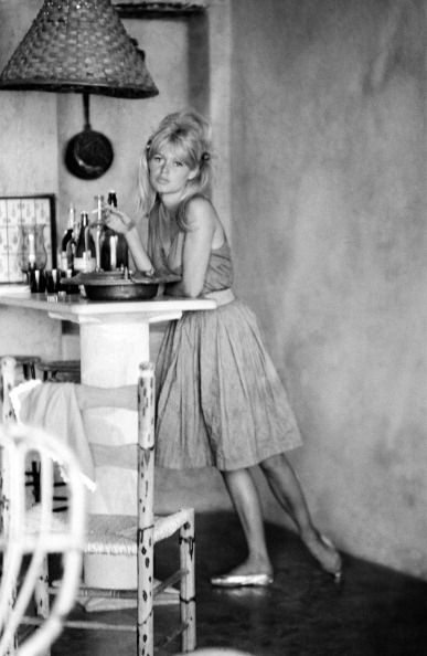 french actress brigitte bardot on the set of movie vie privee in italy in 1962