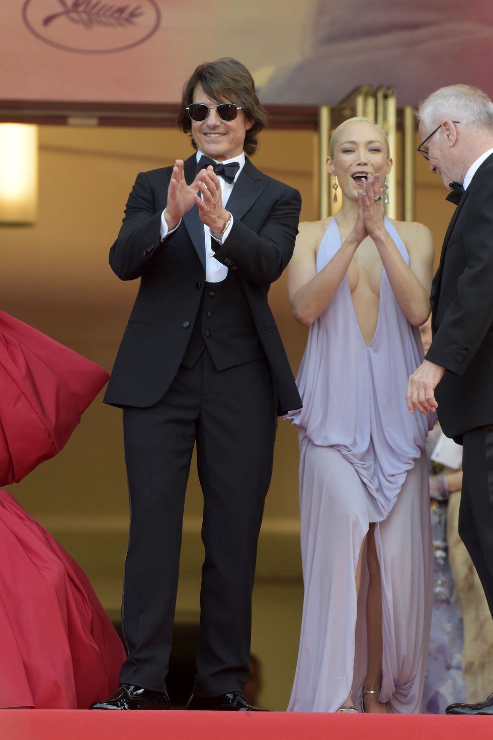 Tom Cruise na estreia de Missão: Impossível — O Reckoning Final em Cannes, França, em 14 de maio de 2025