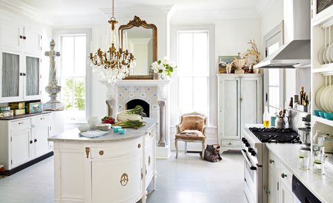 white french country style kitchen