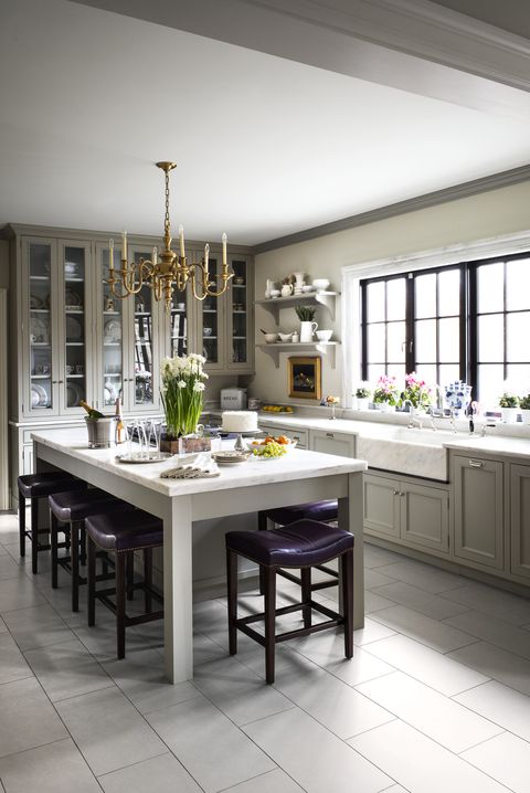 french country kitchen with modern twist