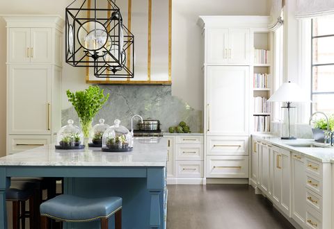 french country kitchen with formal look