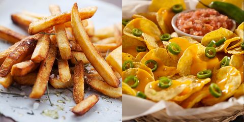 fries and nachos