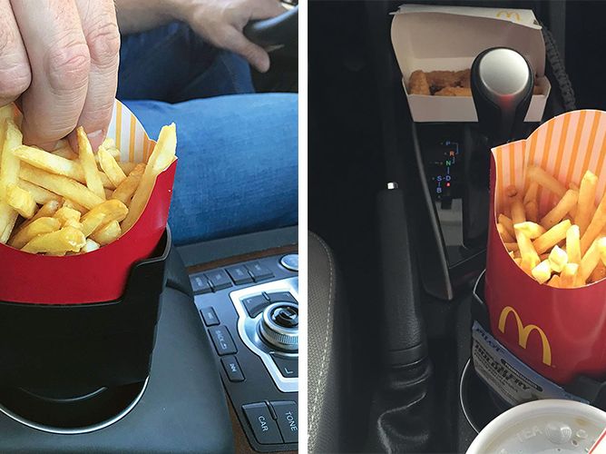Car Sauce Dip Holder For Fries Fast Food