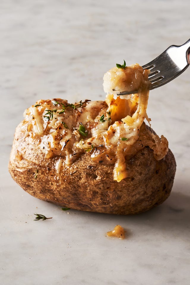french onion baked potatoes