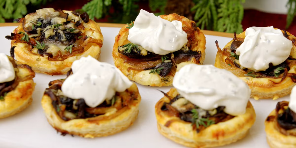 french onion recipes french onion mushroom tartlets