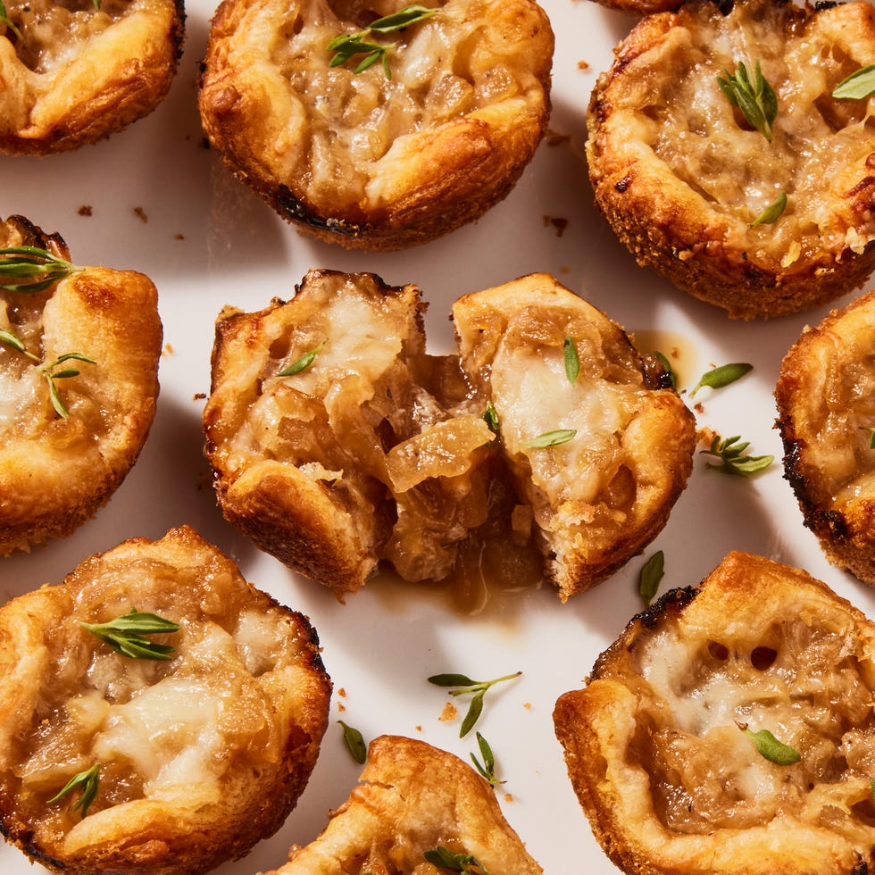 french onion soup bites in crescent dough