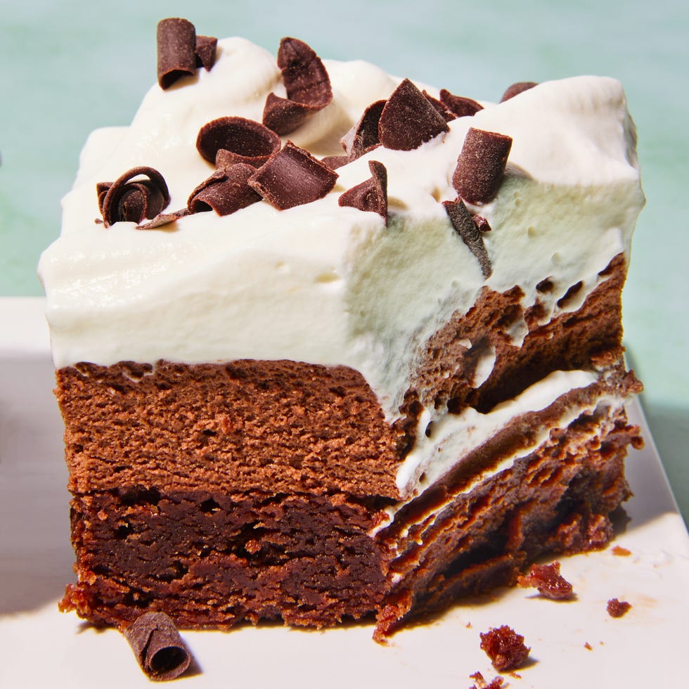 brownies topped with french silk pie