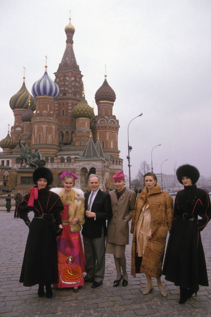 pierre cardin presents his fashion creation in moscow