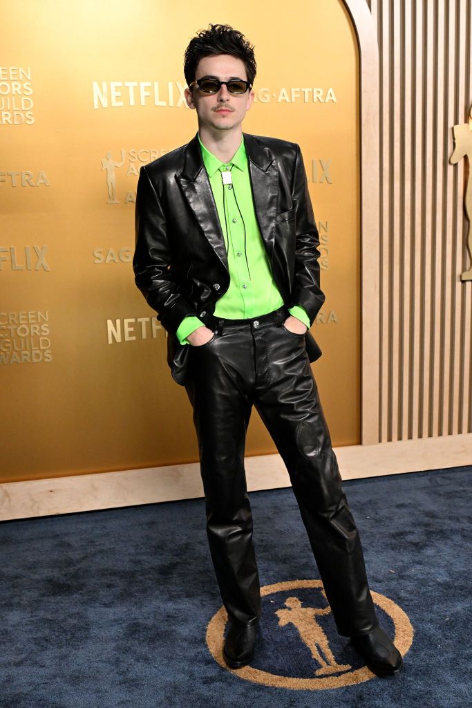 timothee chalamet at the 2025 sag awards