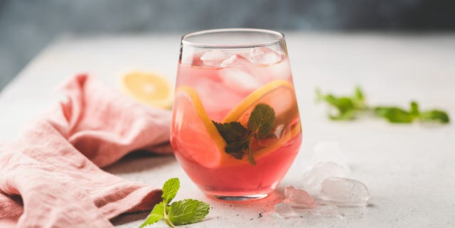 Fresh citrus cocktail or ice tea