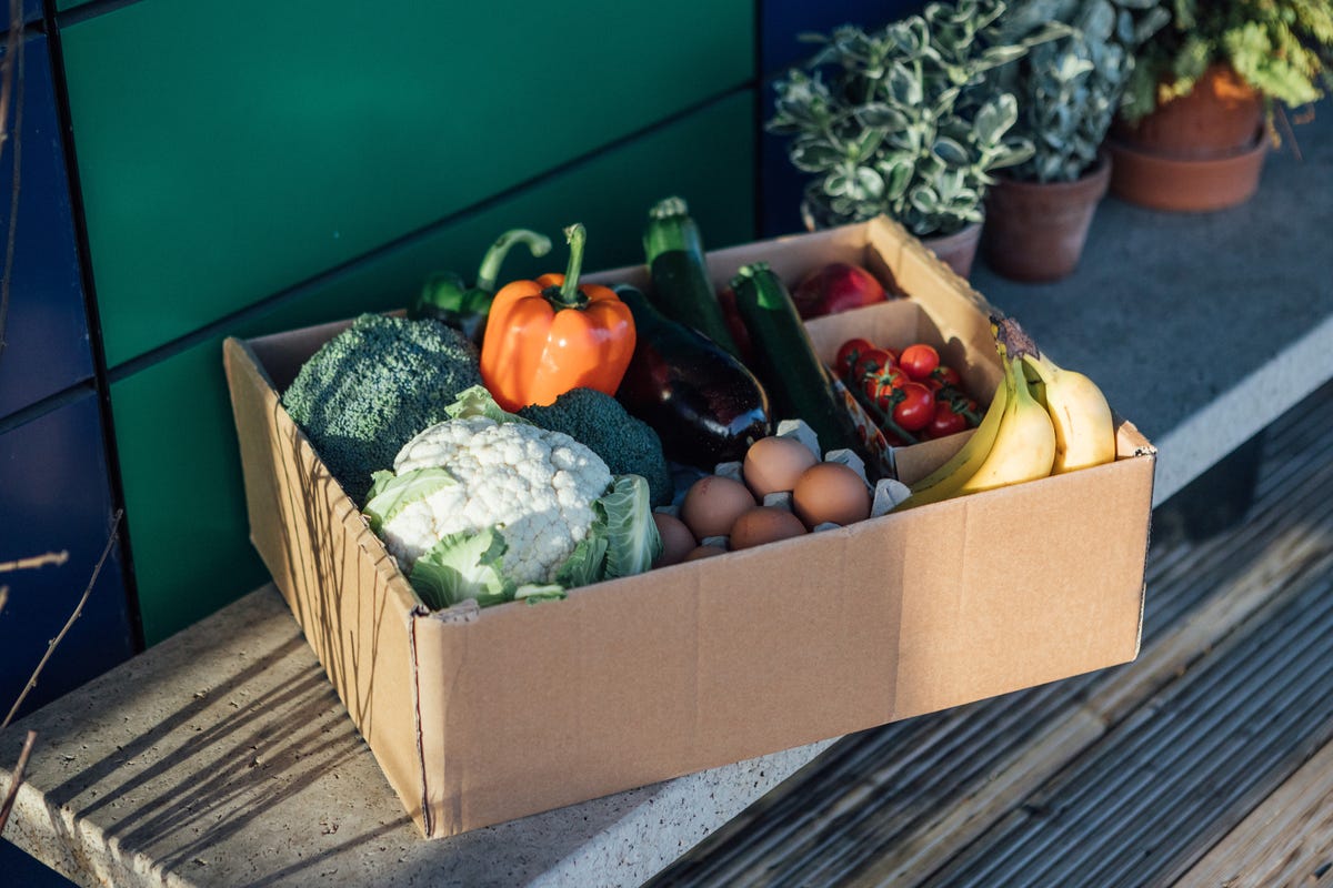 Fruit and veg boxes on sale delivered