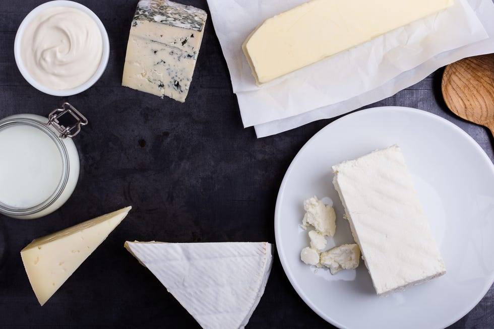 Fresh organic dairy products
