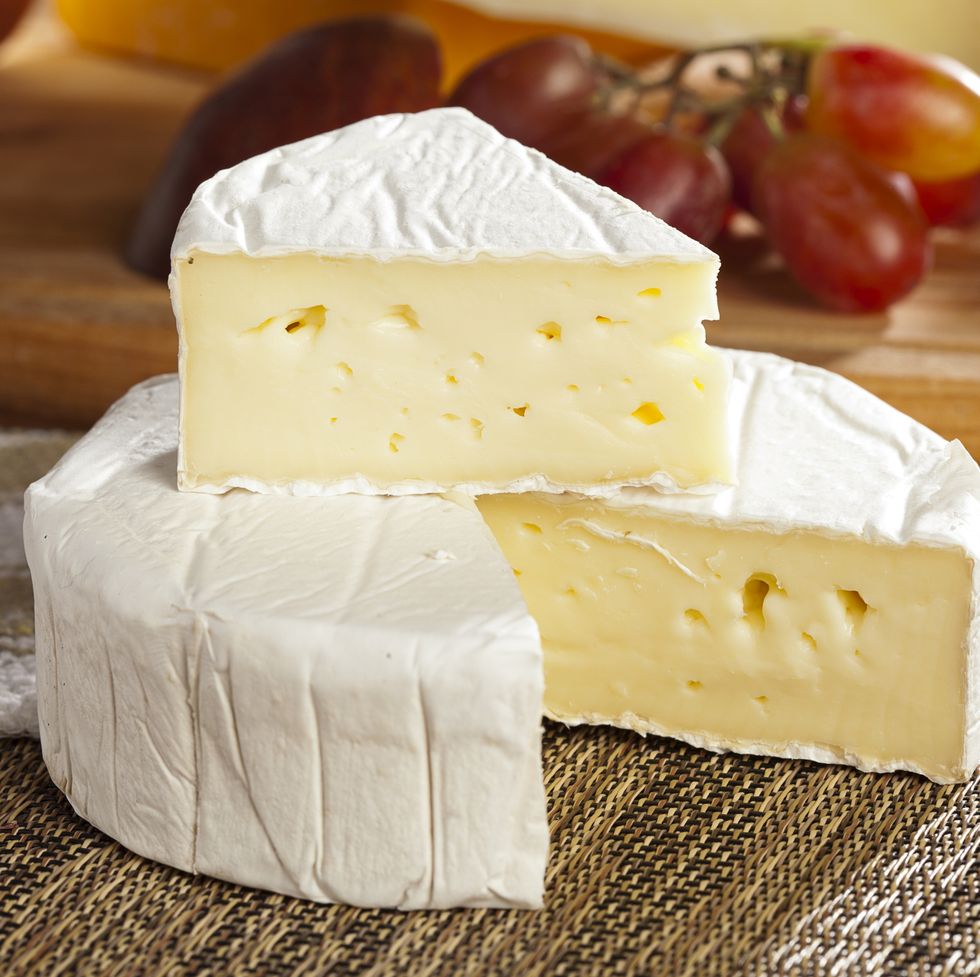 fresh organic white brie cheese