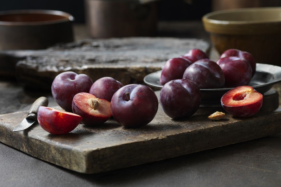 fresh plums