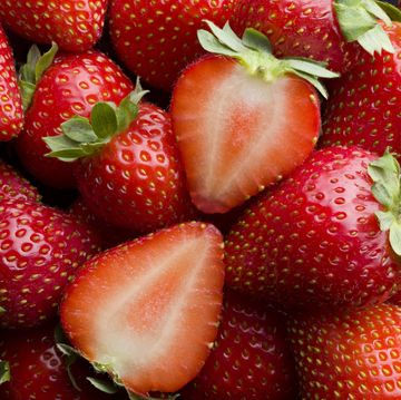 fresh red strawberries