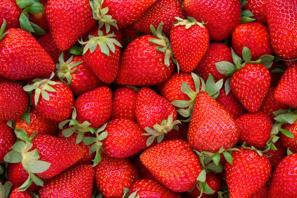 Fresh Strawberries Background