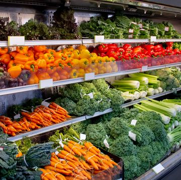 fresh vegetable display