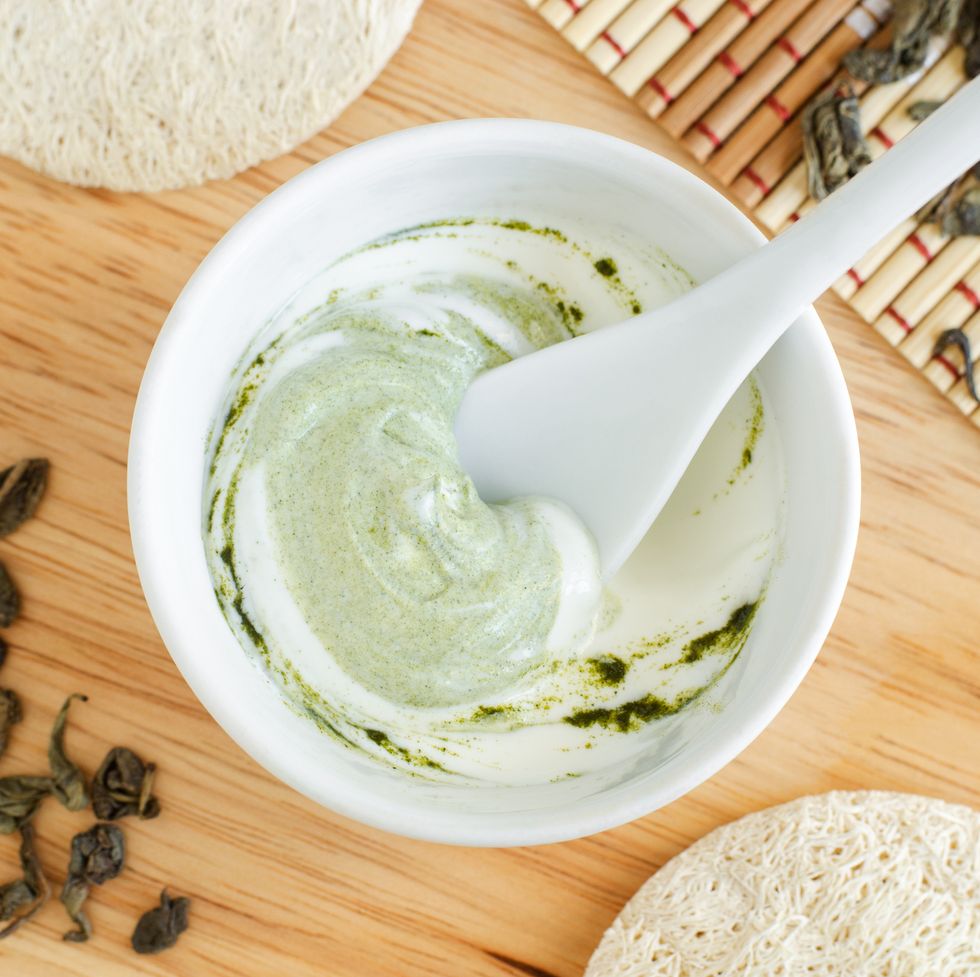 homemade green tea face mask for glowing skin