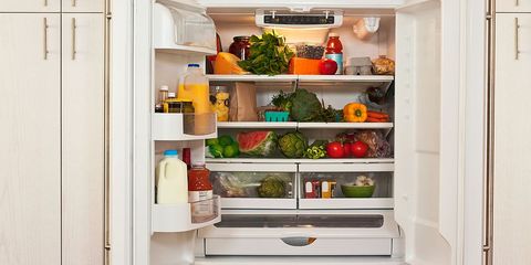 unorganized refrigerator