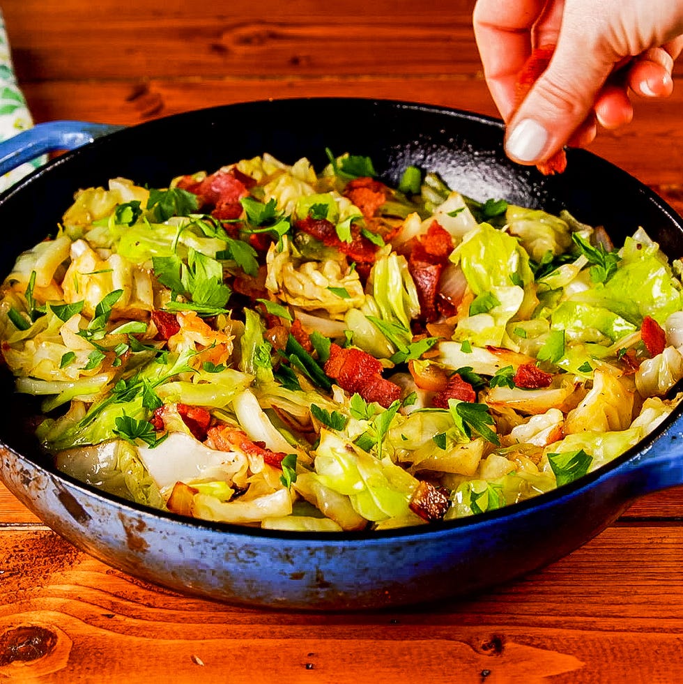 fried cabbage
