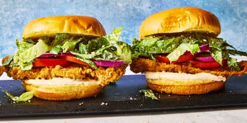 fried chicken caesar sandwich
