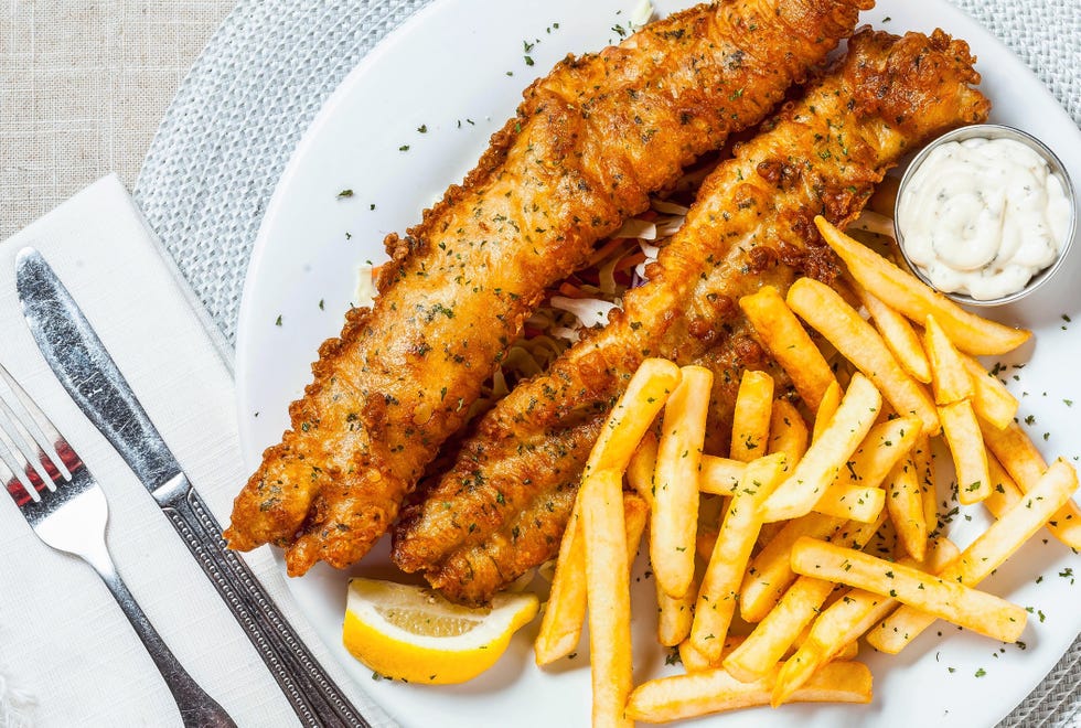 fried fish and french fries