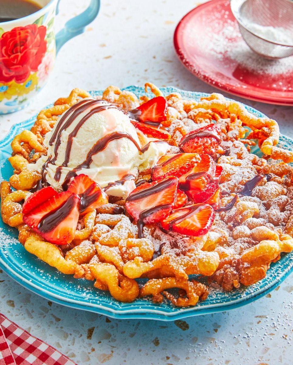 fried food recipes funnel cake