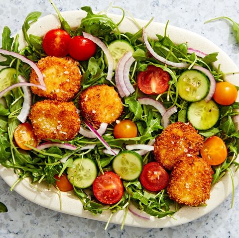 fried goat cheese salad