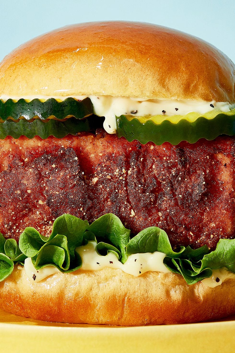 spicy fried "chicken" sandwich