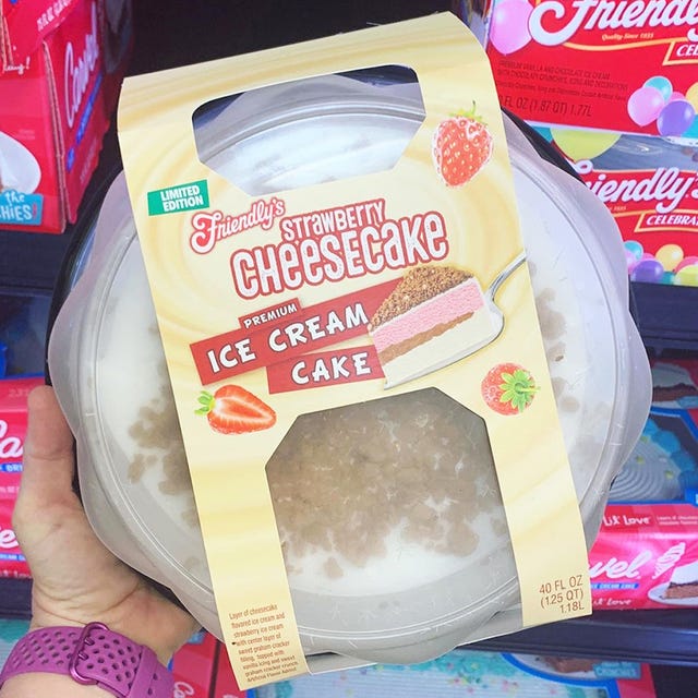 friendly's strawberry cheesecake ice cream cake