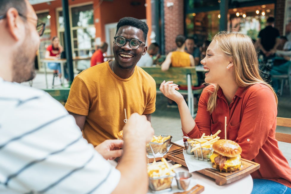 friends and fast food