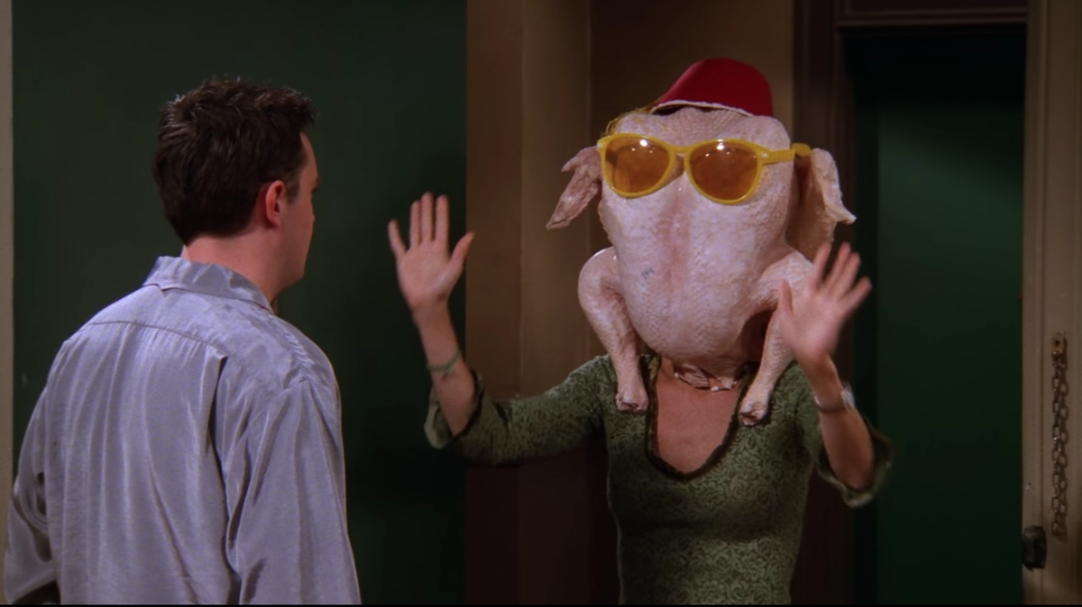 Friends Monica With Turkey GIF