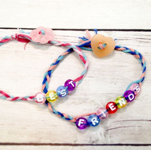 DIY Friendship Bracelets with Letter Beads