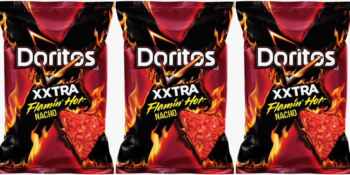 Doritos Xxtra Flamin' Hot Nacho vs Cheetos Flamin' Hot Spicy Pepper Puffs, 2021-05-03