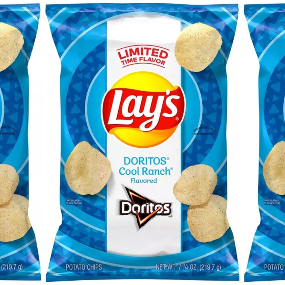 Lay’s Is Releasing Potato Chips That Are Dusted With Doritos Cool Ranch ...