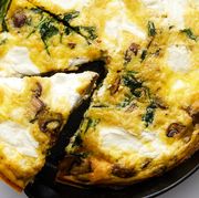 frittata with spinach mushrooms and ricotta