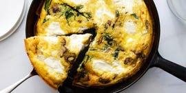 frittata with spinach mushrooms and ricotta
