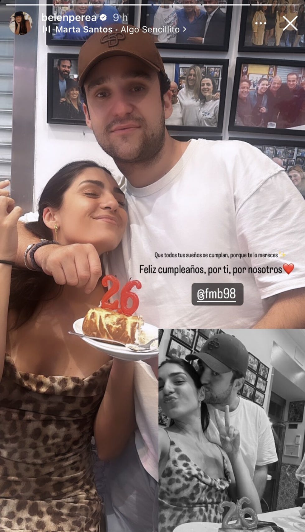 froilan celebra sus 26 anos con su amiga belen perea