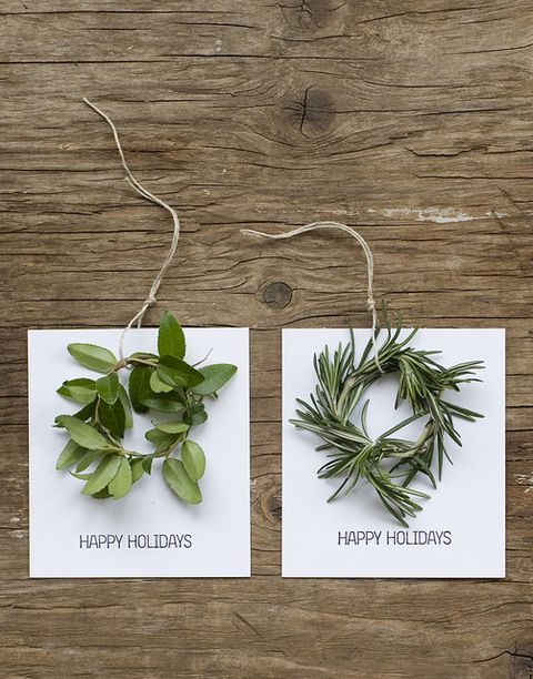 mini wreath cards