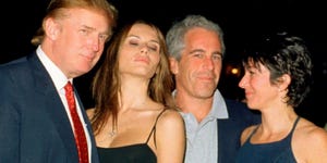 Trump, Knauss, Epstein, & Maxwell At Mar-A-Lago