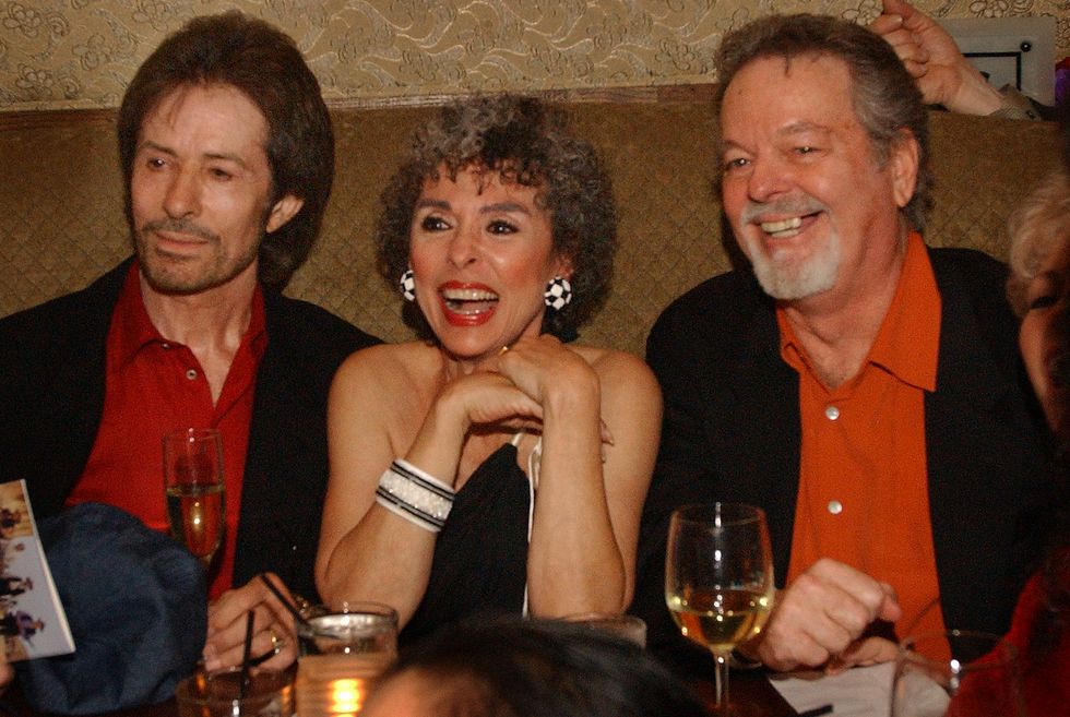 From left; George Chakiris, Rita Moreno, and Russ Tamblyn during reunion of cast and crew of the 196