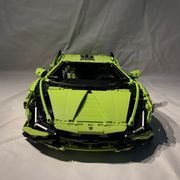 take a look at the lego version of a limited edition lamborghini, called the sian fkp 37, this kit produces a 23 inch long version of a car limited to just 63 examples