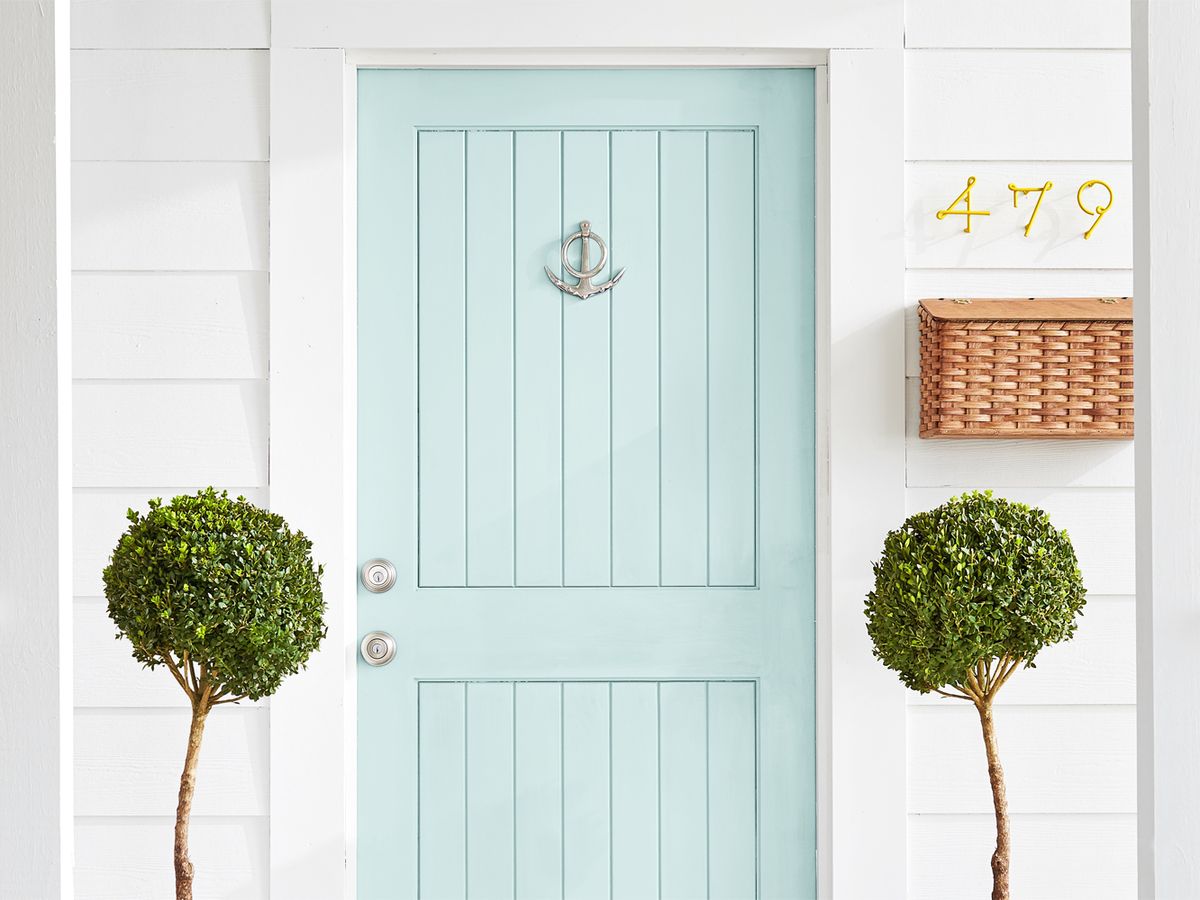 6 of the Best Front Door Colors for Blue Houses
