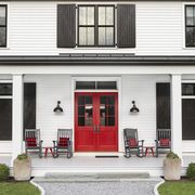 front door colors bright red